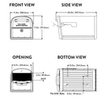 Architectural Oasis 360 Locking Post Mount Mailbox