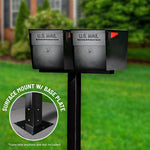 Ultimate High Security Locking Double Mailbox Package