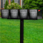 Ultimate High Security Locking Quadruple Mailbox & Post Package