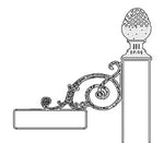 Mailbox Address Number Plate # 4