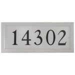 Rectangle Cast Aluminum Flat Letter Address Plaque with Flat Letters (19