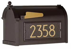 Whitehall Modern Streetside Mailbox (Optional Accessories)