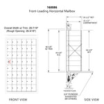 8 Doors High x 6 Doors (47 Tenants) 1600 Front-Load Private Distribution Mailbox