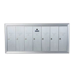7 Compartment Surface Mount Vertical Mailboxes - Anodized Aluminum