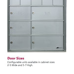 1400 Series Front-Loading Horizontal Mailboxes - 20 Doors and 1 Parcel Locker