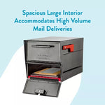Architectural Oasis Eclipse Locking Post Mount Mailbox
