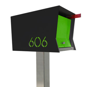 The Original Retrobox in Jet Black - Modern Mailbox