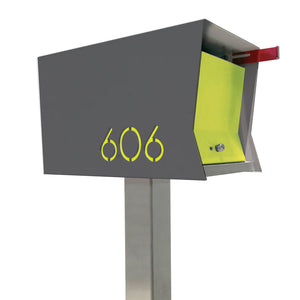 The Original Retrobox in Designer Gray - Modern Mailbox