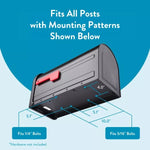 Architectural Barrington Post Mount Mailbox