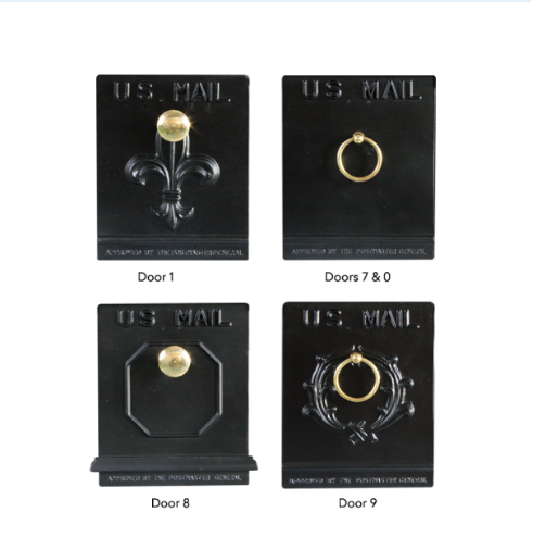 Imperial Mailbox Door 0, 1, 7, 8, 9 (Choose One)