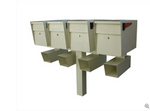 Ultimate High Security Locking Quadruple Mailbox & Post Package