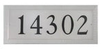 Rectangle Cast Aluminum Flat Letter Address Plaque with Flat Letters (19