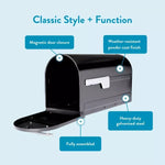 Architectural Boulder Post Mount Mailbox