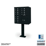 12 Door F Spec Cluster Box Unit with Pedestal
