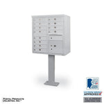 12 Door F Spec Cluster Box Unit with Pedestal