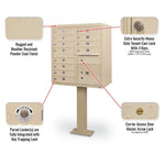 12 Door F Spec Cluster Box Unit with Pedestal