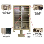 16 Door F Spec Cluster Box Unit with Pedestal