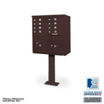8 Door Cluster Box Unit with Pedestal
