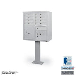 8 Door Cluster Box Unit with Pedestal