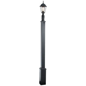 Outdoor Lamp Post with Square Decorative Base # 6