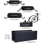 Mailbox Address Number Plate # 4