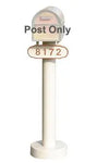Streetscape Basic Mailbox Post (post only)