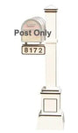 Streetscape Craftsman Mailbox Post (post only)