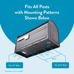 Architectural Boulder Post Mount Mailbox