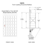 7 Doors High x 6 Doors (41 Tenants) 1600 Front-Load Private Distribution Mailbox