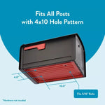 Architectural Oasis 360 Locking Post Mount Mailbox