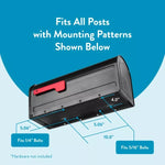 Architectural MB1 Post Mount Mailbox