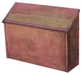 Streetscape Huntington Brass Wall Mount Mailbox