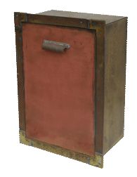 Streetscape Courtyard Brass Recessed Mailbox