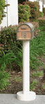 Streetscape Standard Mailbox Post & Westchester Brass Mailbox (flag included)