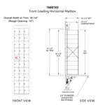 10 Doors High x 3 Doors (29 Tenants) 1600 Series Front-Load Private Distribution Cluster Mailbox