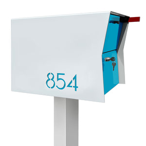 The Retrobox Locking Package Dropbox in ARCTIC WHITE - Modern Mailbox