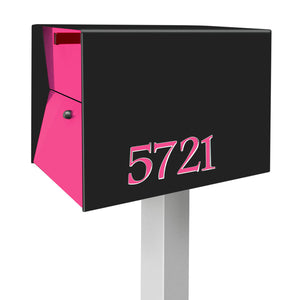 The UpTown Box Locking Package Dropbox in JET BLACK - Modern Mailbox