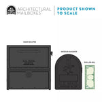 Architectural Oasis Eclipse Locking Post Mount Mailbox