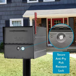 Architectural Oasis Eclipse Locking Post Mount Mailbox