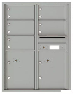 4C11D-05-4C Horizontal Mailbox-Silver Speck