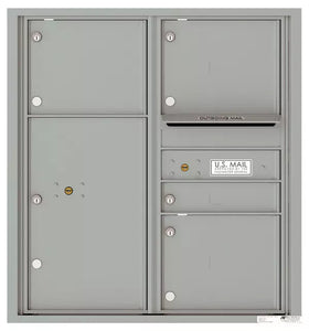 4C09D-04-4C Horizontal Mailbox-Silver Speck