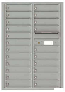 4C12D-22-4C Horizontal Mailbox-Silver Speck