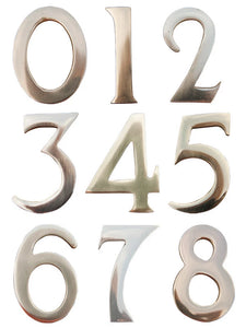 3" Brass Numbers (Adhesive Back)