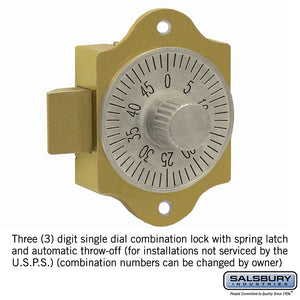 Salsbury 2286 Combination Lock For Aluminum Mailboxes