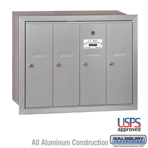 3504RU-Vertical Apartment Mailbox-Aluminum