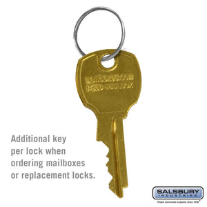 Salsbury 3698 Additional Key Per Lock For 4B+ Horizontal Mailboxes