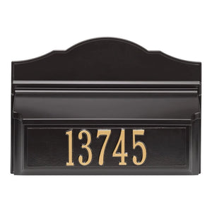 Whitehall Colonial Wall Mount Mailbox Package 2 (Mailbox & Plaque)