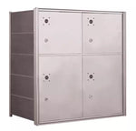 1400 Series Front-Loading Horizontal Mailboxes - 4 Parcel Lockers