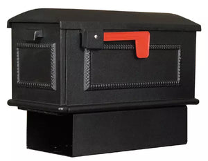 SCT-2010-Mailbox Only (without Post)-Black with Red