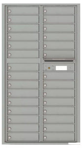 4C16D-29-4C Horizontal Mailbox-Silver Speck